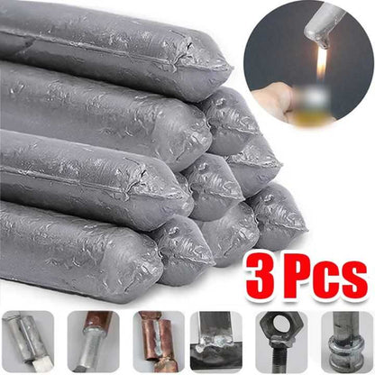 3pcs Low Temperature Easy Melt Welding Rods For Copper Iron Stainless Steel Soldering Aluminum Repairing Holes Solder Rod Tool