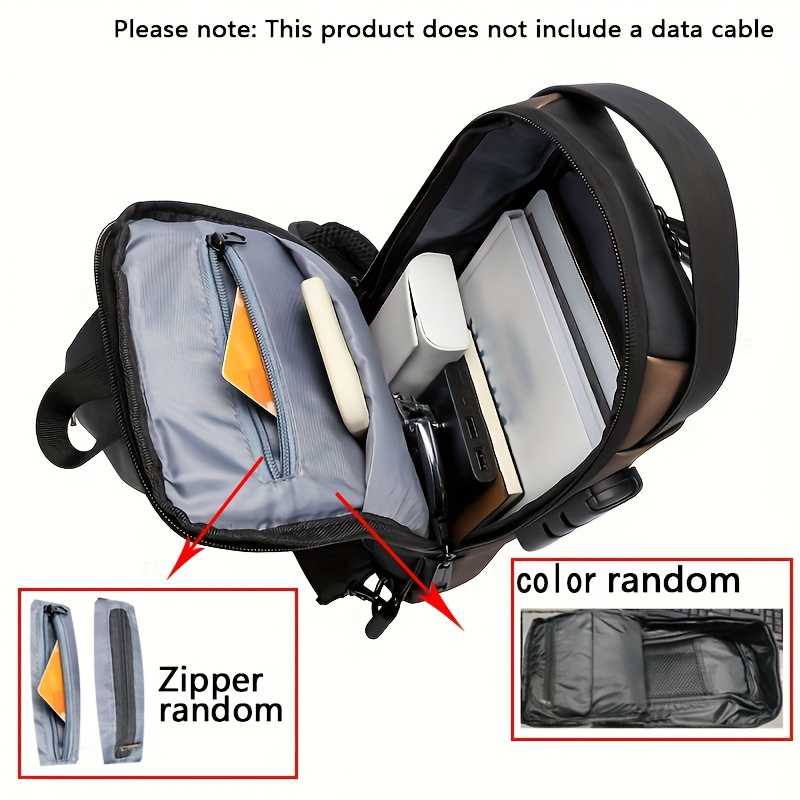 Fashion Anti-Theft Password Lock Crossbody Bag - High-Capacity Nylon Backpack with Adjustable Strap, Multiple Compartments & Secure Zipper Closure for Commuting, Travel, Hiking, Backpack for Travel