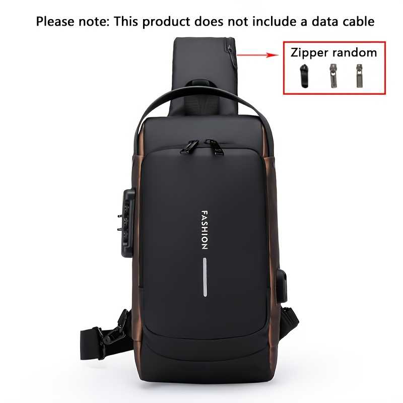 Fashion Anti-Theft Password Lock Crossbody Bag - High-Capacity Nylon Backpack with Adjustable Strap, Multiple Compartments & Secure Zipper Closure for Commuting, Travel, Hiking, Backpack for Travel