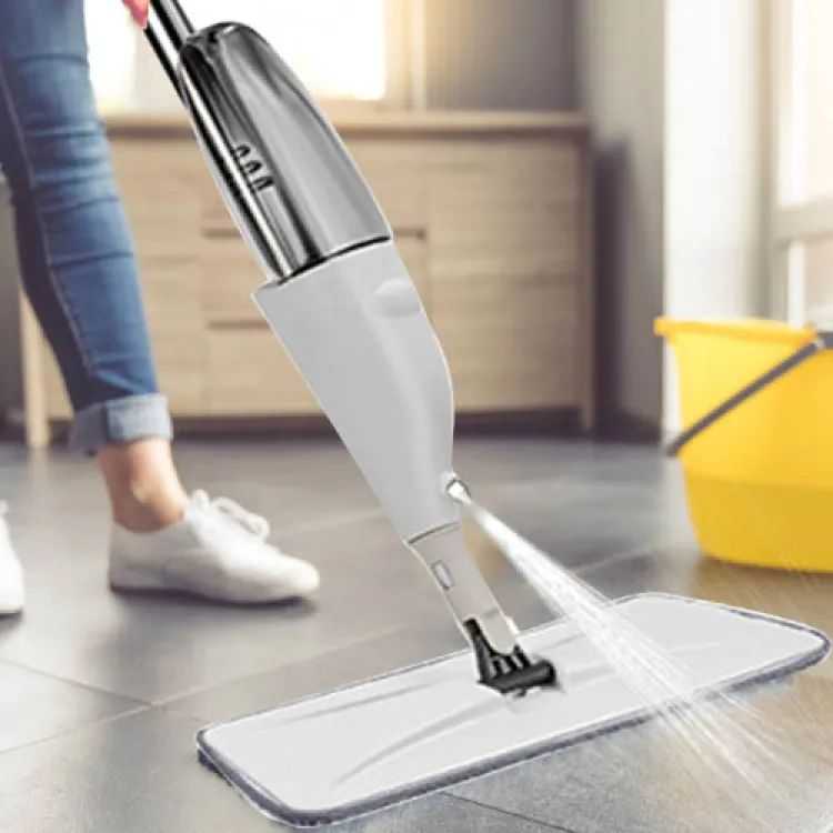 Water Spray Mop Flat Spray Mop Microfiber Spray Mop Floor Cleaning Easy to Fill and Refill Machine Washable Mop 360 Degree Spray Multi Surface Spray Mop Refillable Bottle Mop Pad
