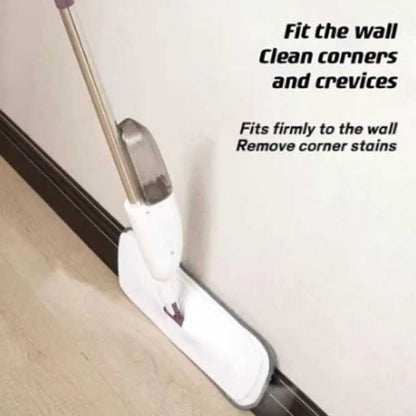 Water Spray Mop Flat Spray Mop Microfiber Spray Mop Floor Cleaning Easy to Fill and Refill Machine Washable Mop 360 Degree Spray Multi Surface Spray Mop Refillable Bottle Mop Pad