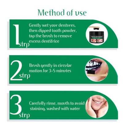 Whitening Teeth Powder With Coconut Oil Whitening Deep Oral Care