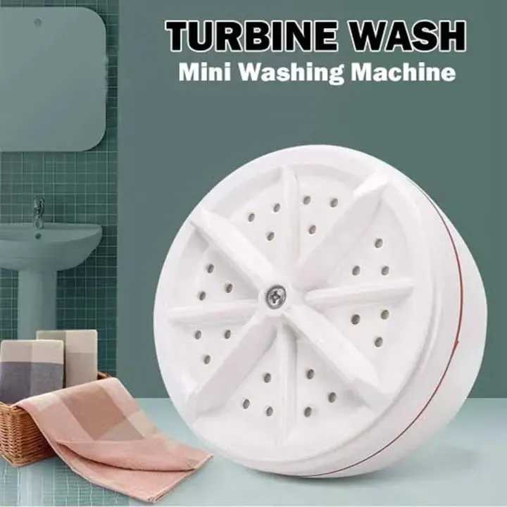 Mini Washing Machine | Portable Ultrasonic USB Turbo Washer for Travelling, Camping & Business Trips | Mini Clothes Washer for Socks, Underwear, Towels & Small Laundry – Compact & Energy Saving